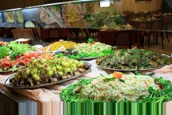 Buffet of the Alexandra Hotel