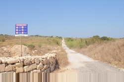 Entrance to the Majjistral nature Park of Malta