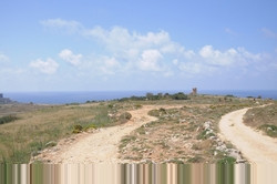 On the road to the Il majjistral Nature Park