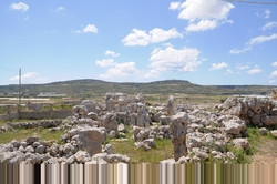 ruins and view of Ta'Hagrat Temples