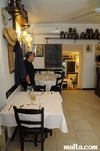 Rubino restaurant valletta blackboard